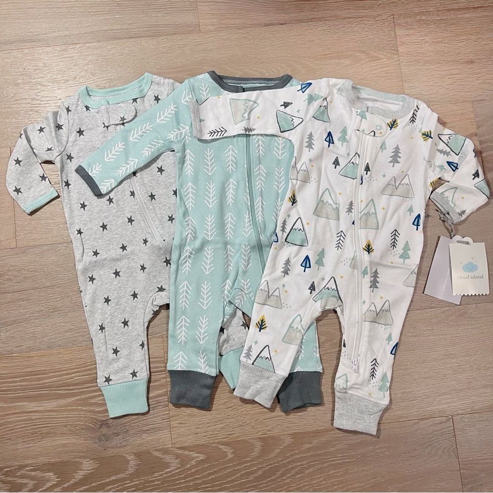 Cloud Island Kids One Piece Footless Pajamas Unisex 0-3M